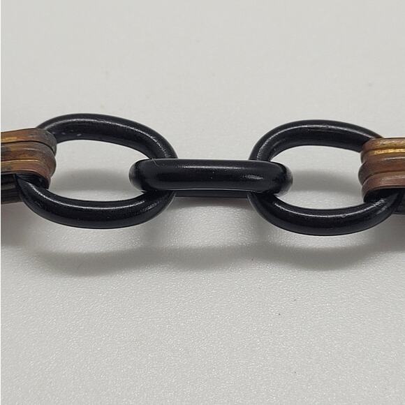 Vintage Art Deco Cloak Clasp in Black & Gold – Classic Cape Accessory - Picture 11 of 14